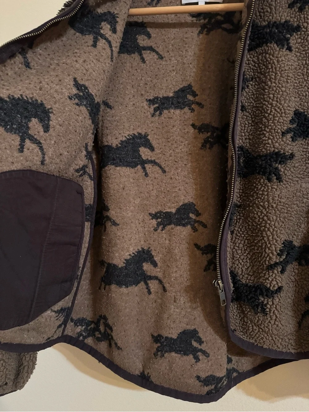 The Great. The Pasture Fleece Jacket Hickory 1 Small - Picture 3 of 5